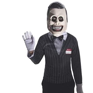 ☆SHIPS ASAP☆NWT Creepy Pasta the Salesman Kid's Halloween Costume Large 12-14